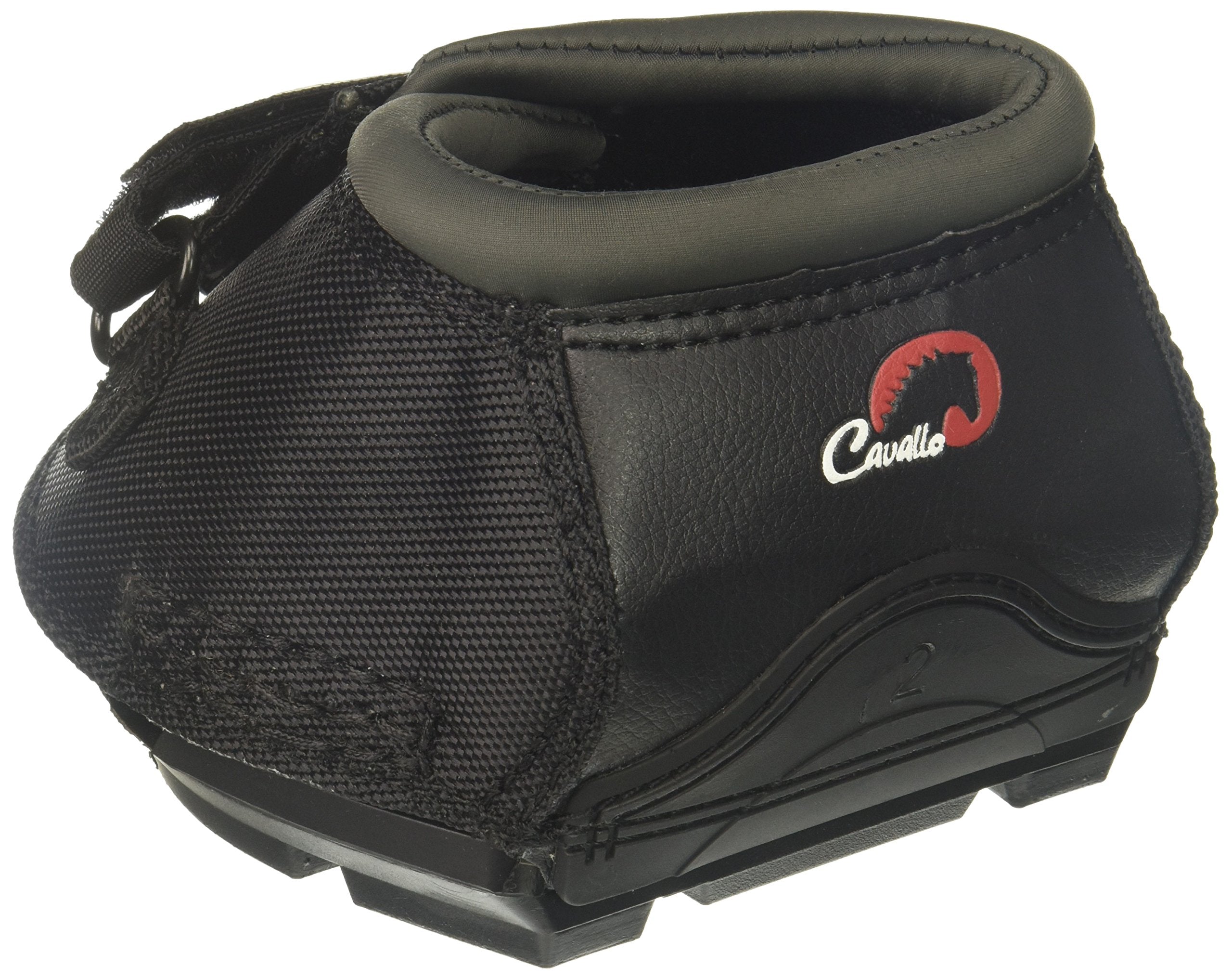Cavallo Horse & Rider DELBR-2 ELB Regular Sole Hoof Boot, Size 2, Black